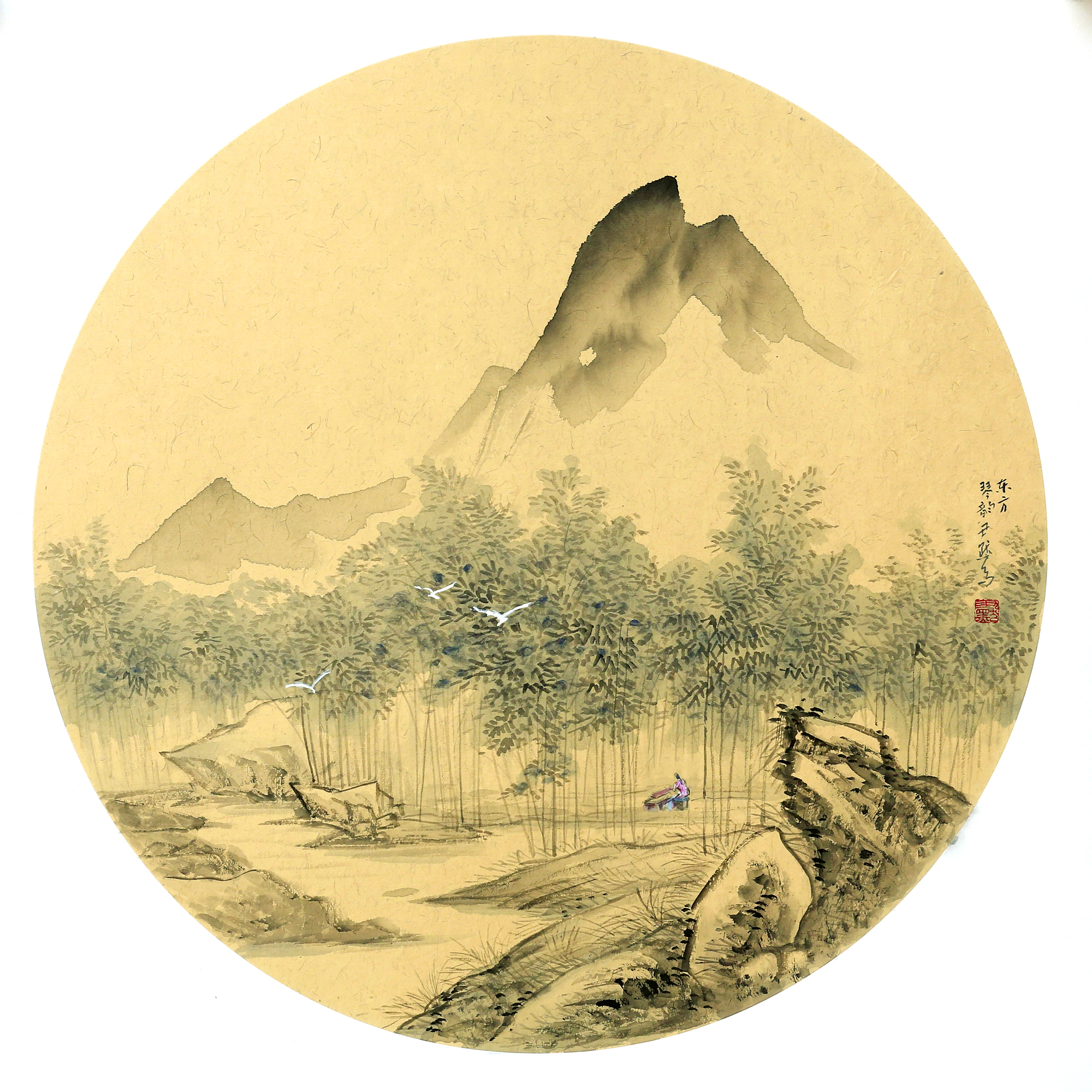 歌盛世,赞中华——尹默山水,花鸟作品鉴赏
