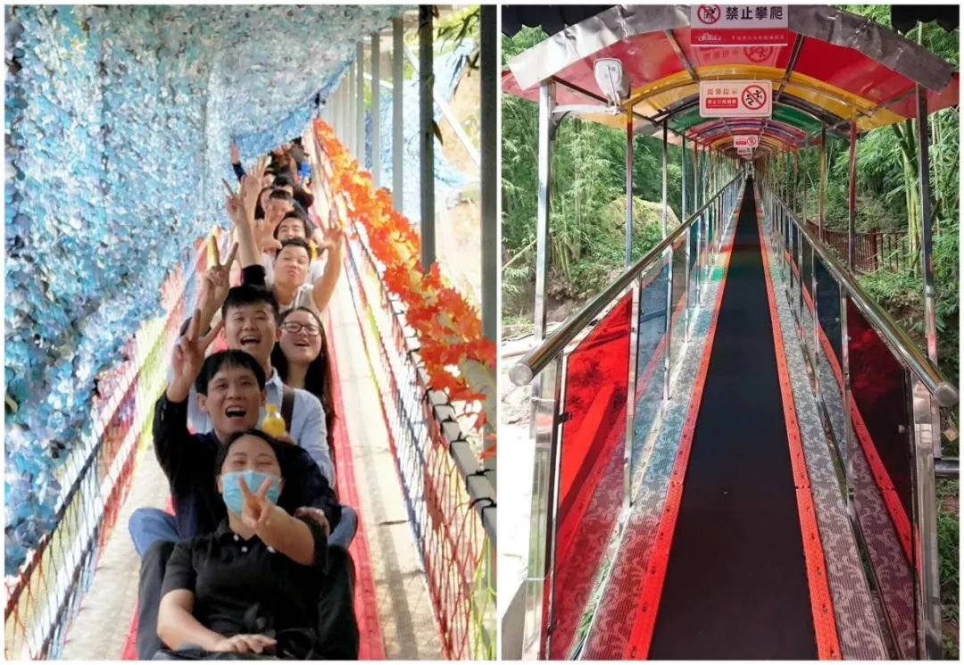 富春桃源831清凉18景区网红丛林玻璃漂流溶洞闯关富春云梯廊桥菠萝水
