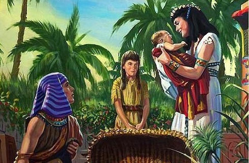 摩西诞生在奴役地婴孩时期差点被杀掉上帝成为埃及王子吧