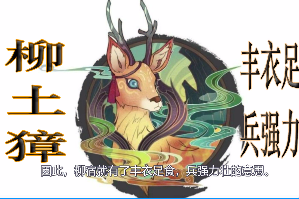 山海经星兽系列二十八星宿之柳土獐柳宿名字的来历