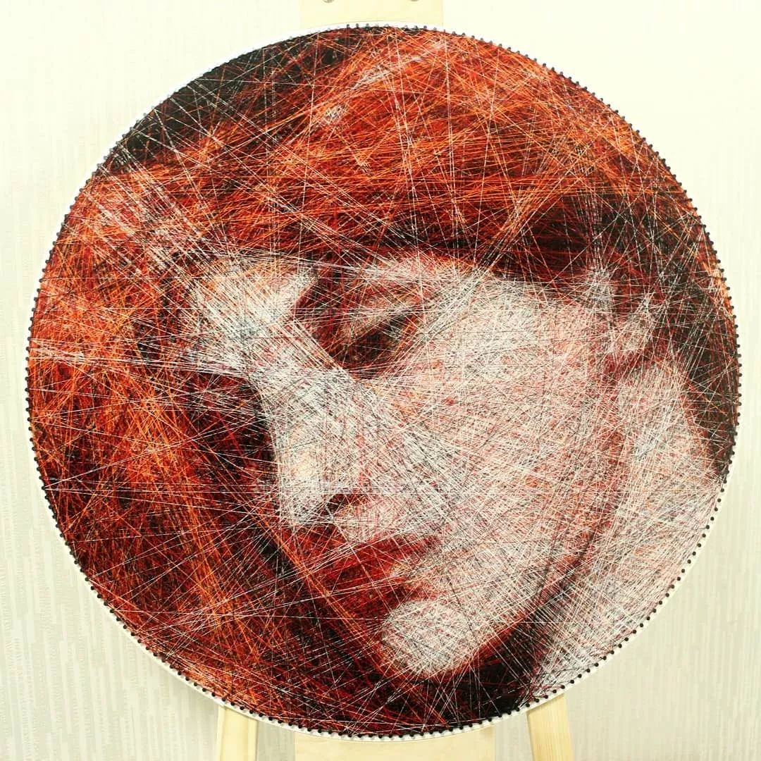 高手用纱线编织名画,超有艺术感!