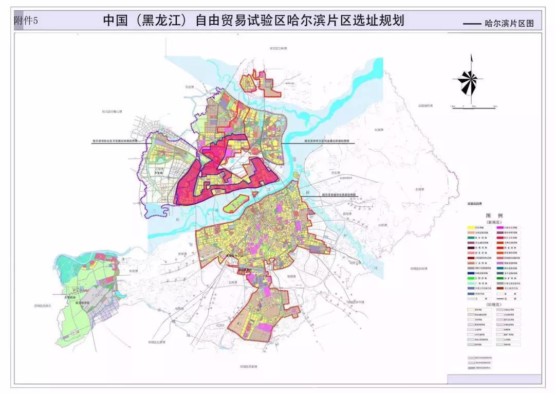 哈尔滨市松北新区地图图片