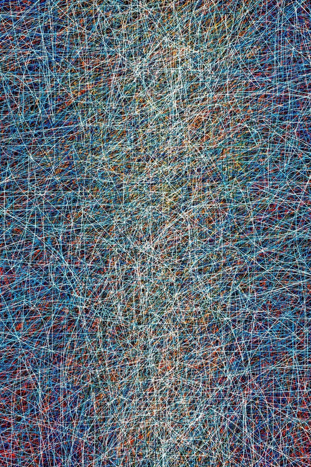 早年代表作品"无限"曾在首届上海青年美术作品大展中荣获抽象作品最高