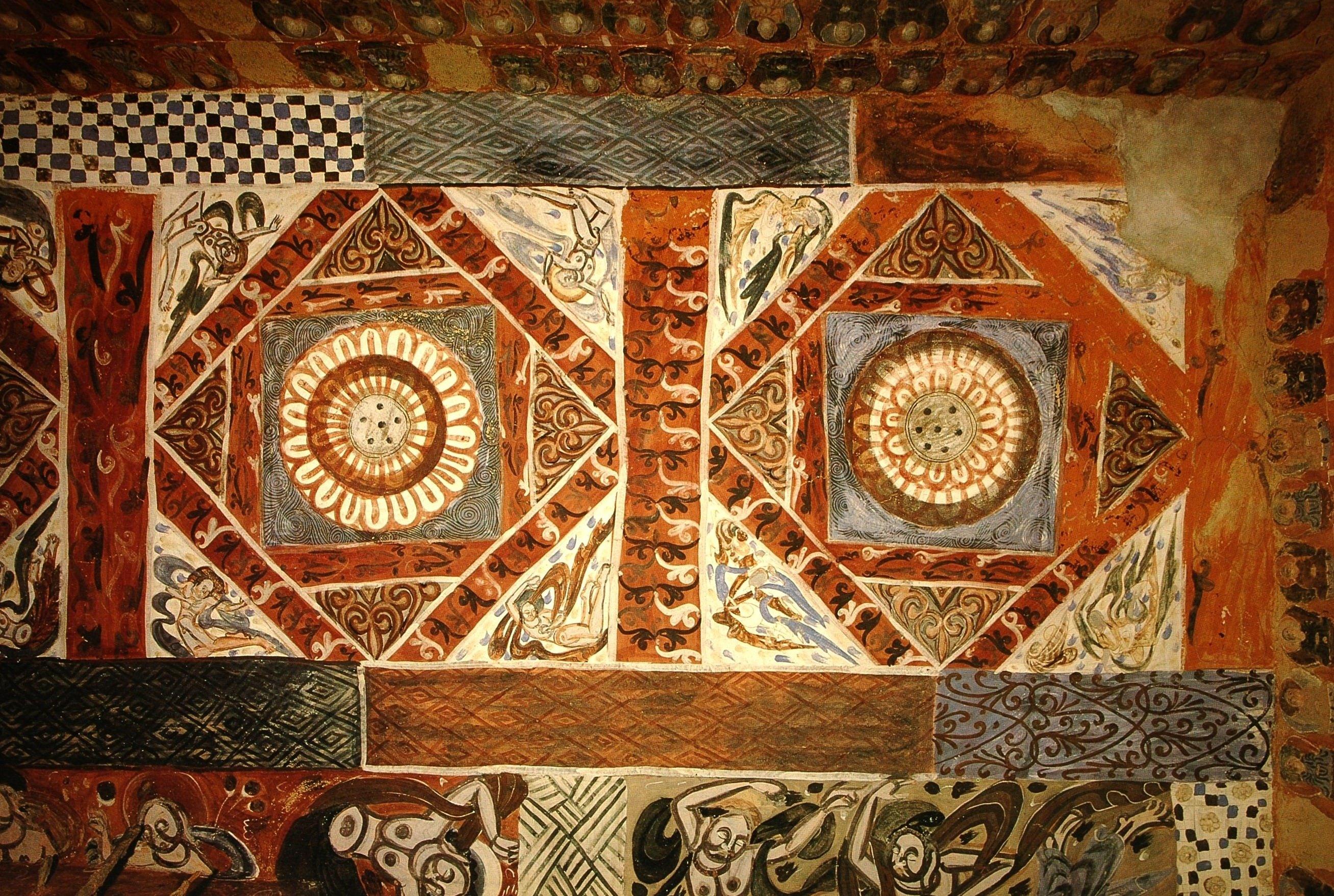 窟顶纹样,装饰丰富【高清大图】_壁画