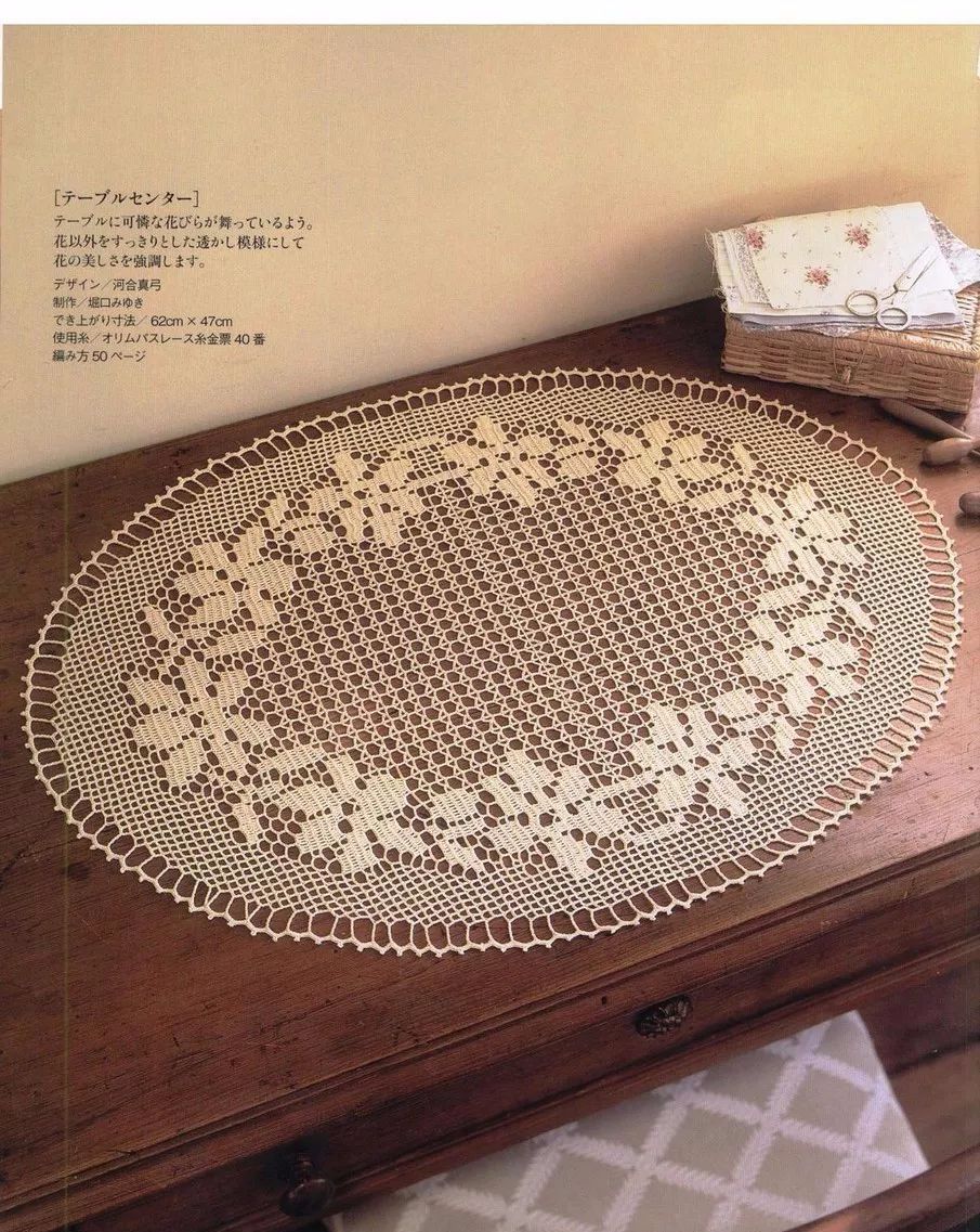这才是编织的艺术绝美蕾丝桌垫附图解