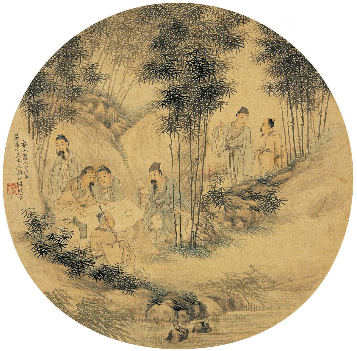 竹林七贤 嵇康、阮籍、山涛、向秀、刘伶、王戎、阮咸_吏部