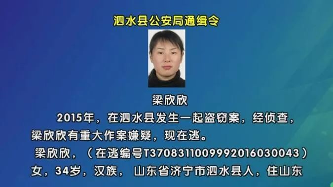 悬赏通缉泗水县公安局发布悬赏通告