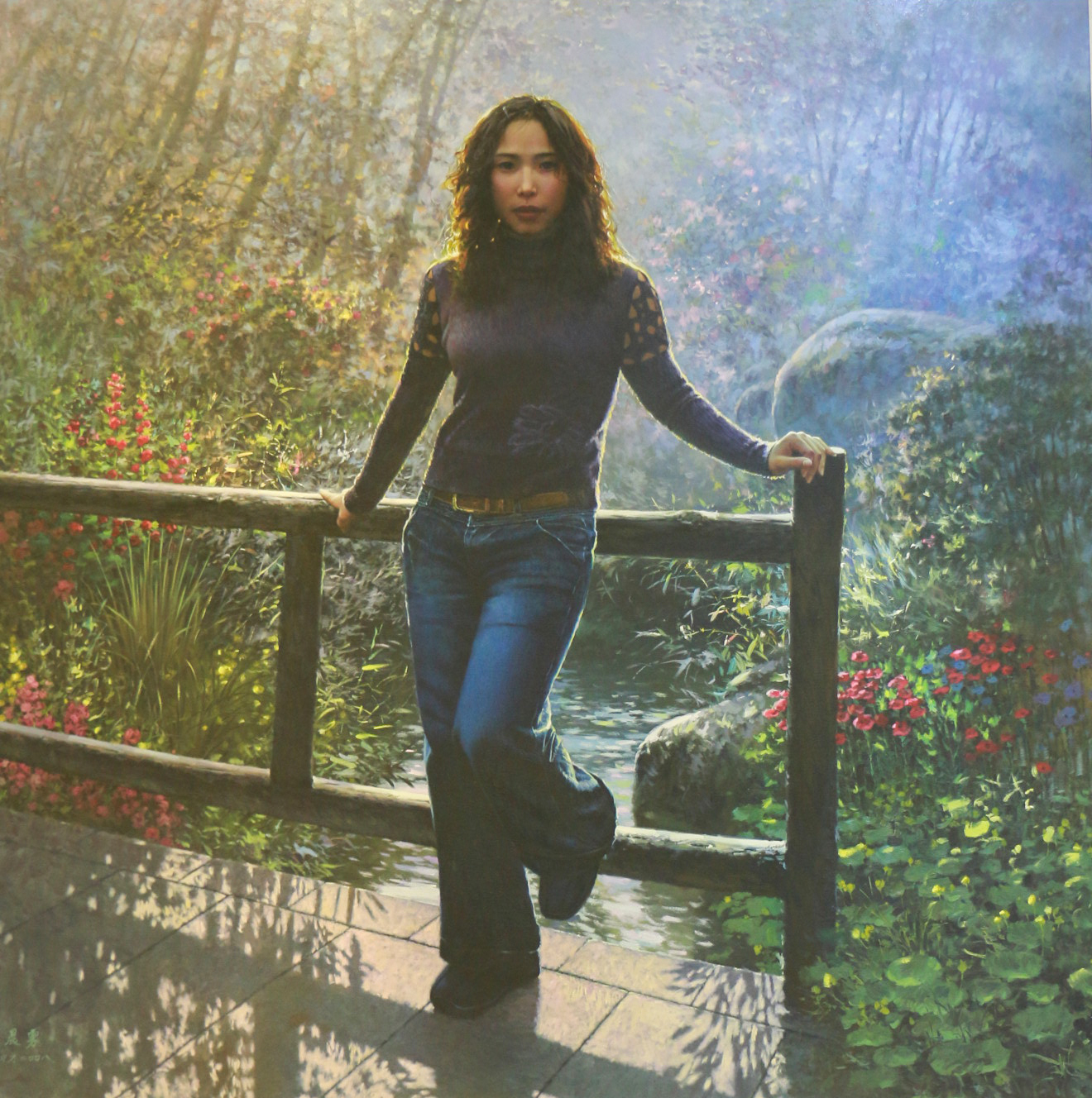 1/ 12 【艺术家的爱情】解中才,当代实力派画家.