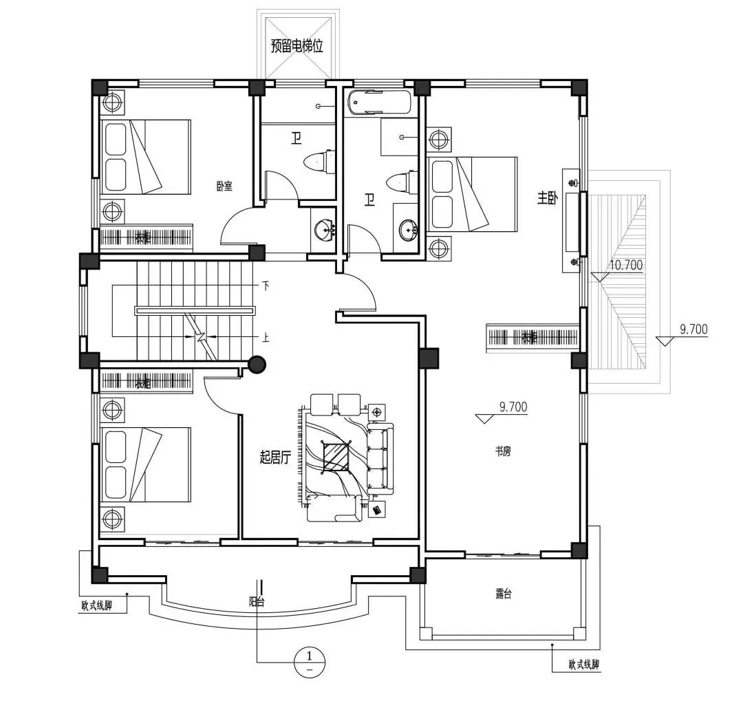 三层平面图△三层平面图建设实景△半地下层封顶照片呈现最美乡丛自