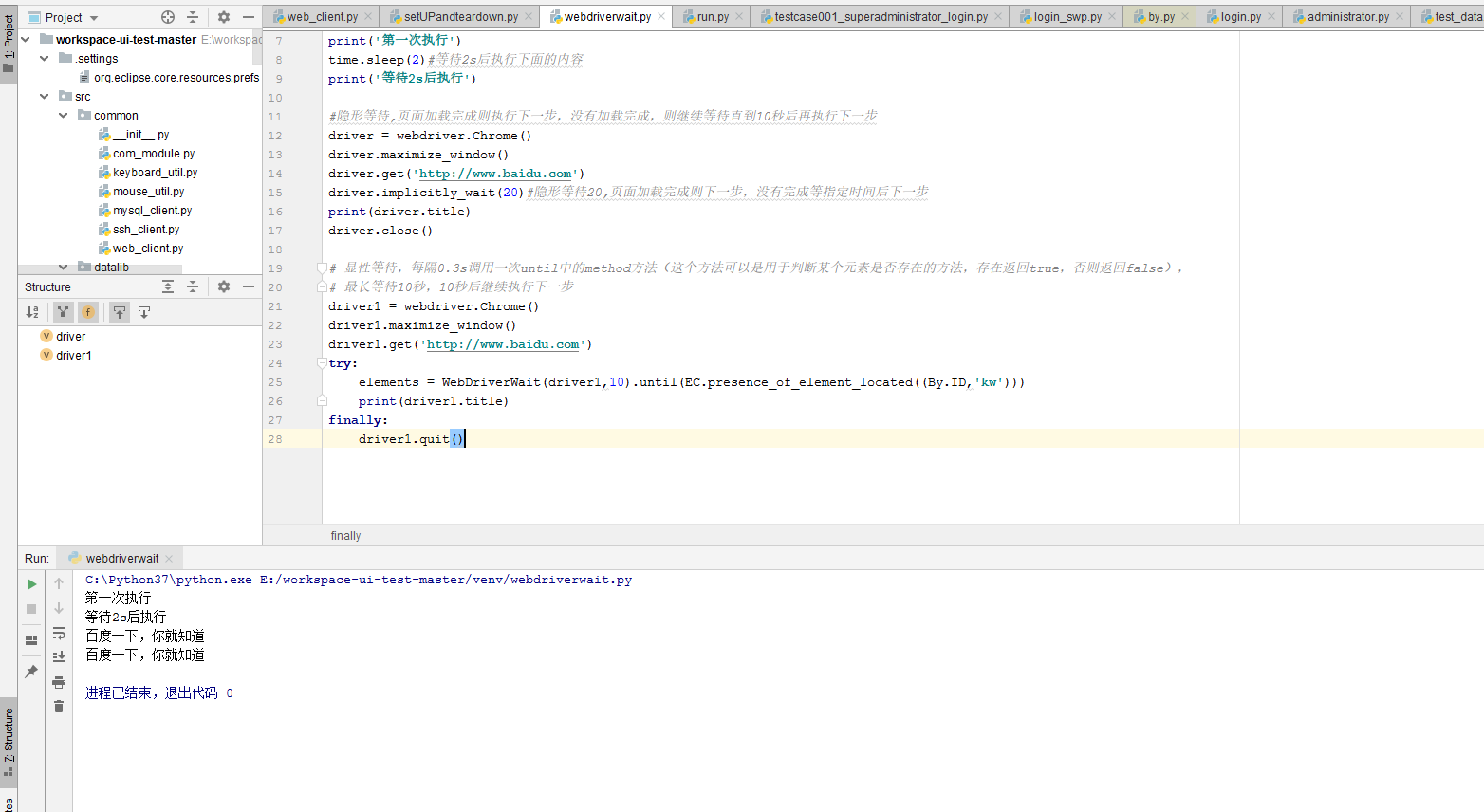 Python driver Python driver