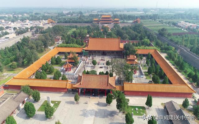 原创航拍华阴西岳庙陕西最大的古建筑群