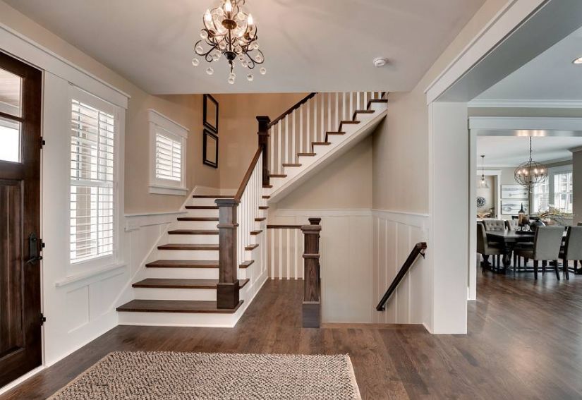 首先要对空间进行划分,因为小户型空间本就不大,如果没安排好楼梯的