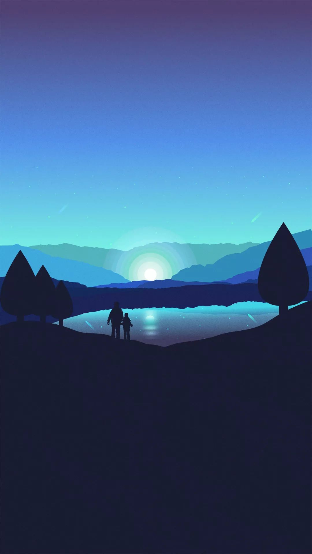 超美的日出全面屏聊天壁纸背景