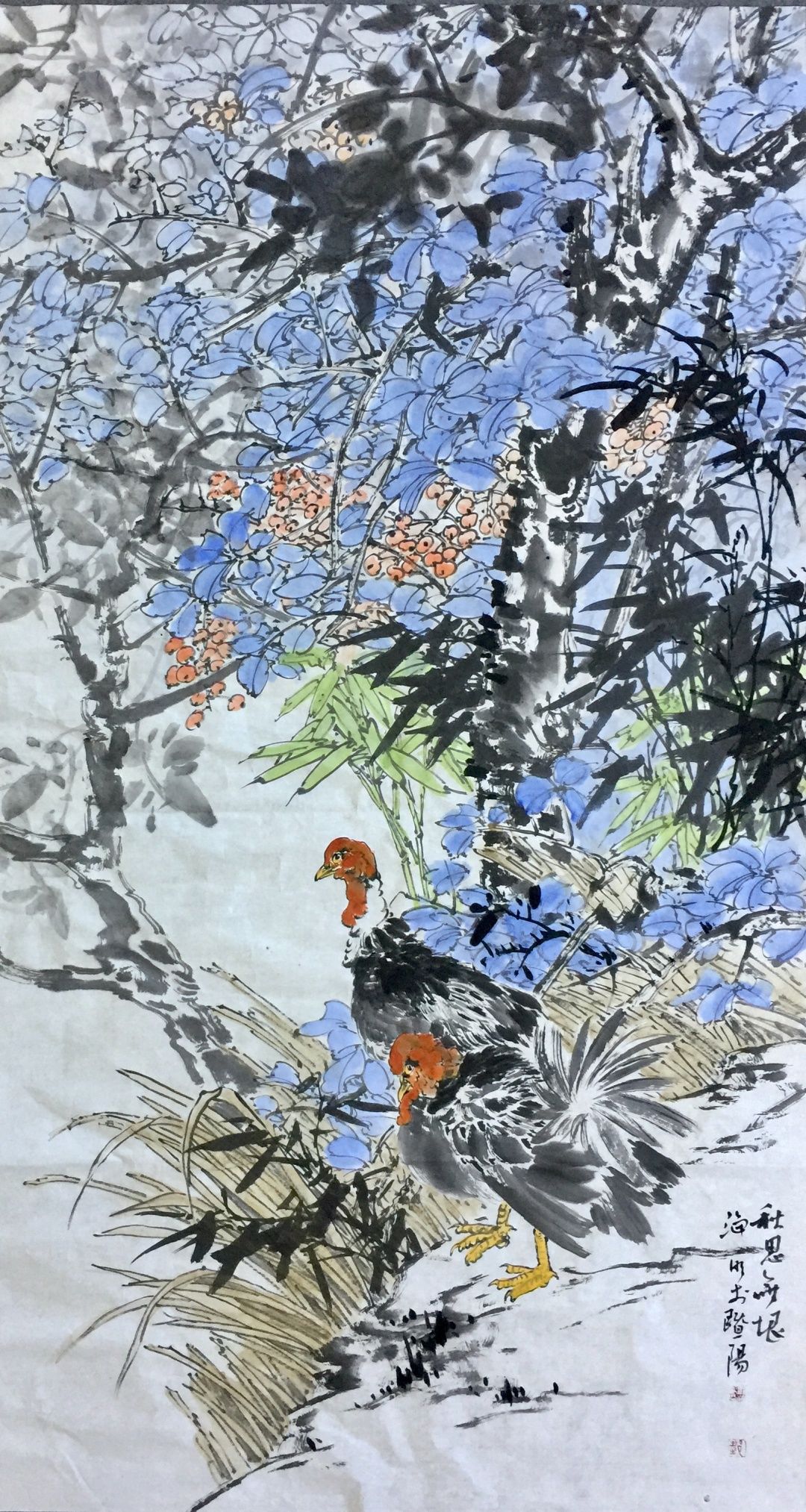 982书画邹海明写意画作品场景花鸟系列