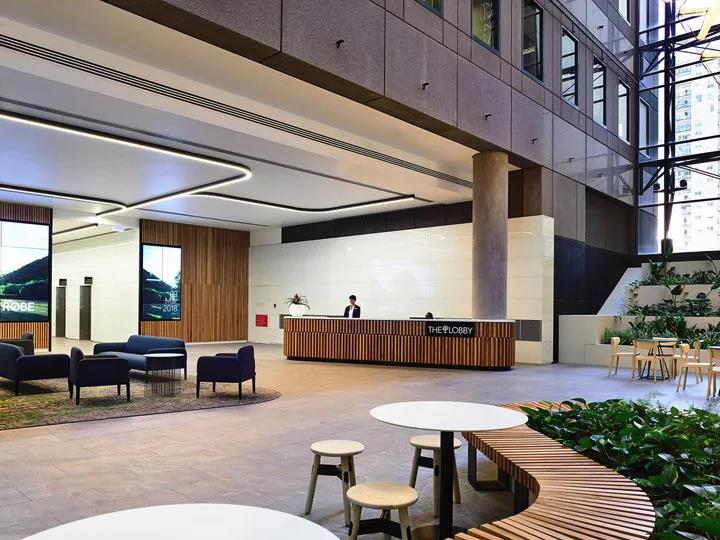 碧草芳菲墨尔本485latrobe双塔办公楼超大中庭设计欣赏