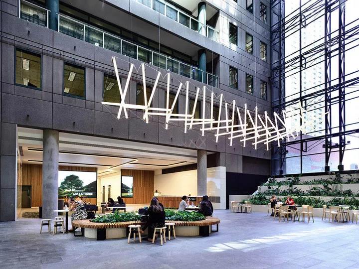 碧草芳菲墨尔本485latrobe双塔办公楼超大中庭设计欣赏