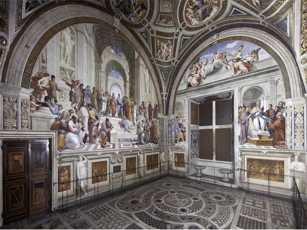 1510～1511年 拉斐尔 《雅典学院》 ,现藏于梵蒂冈博物馆-拉斐尔作品
