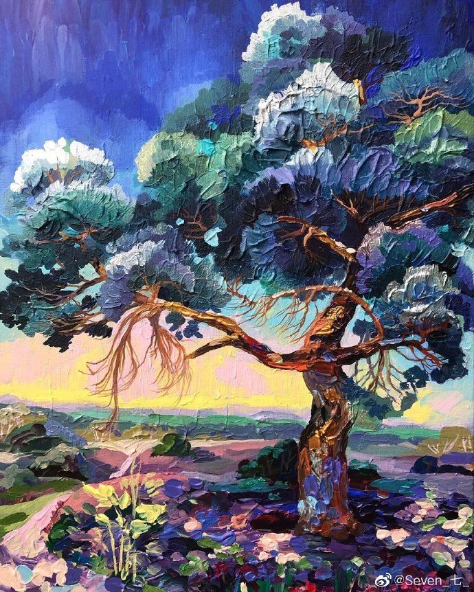 一组林间颜色视觉冲击力很强