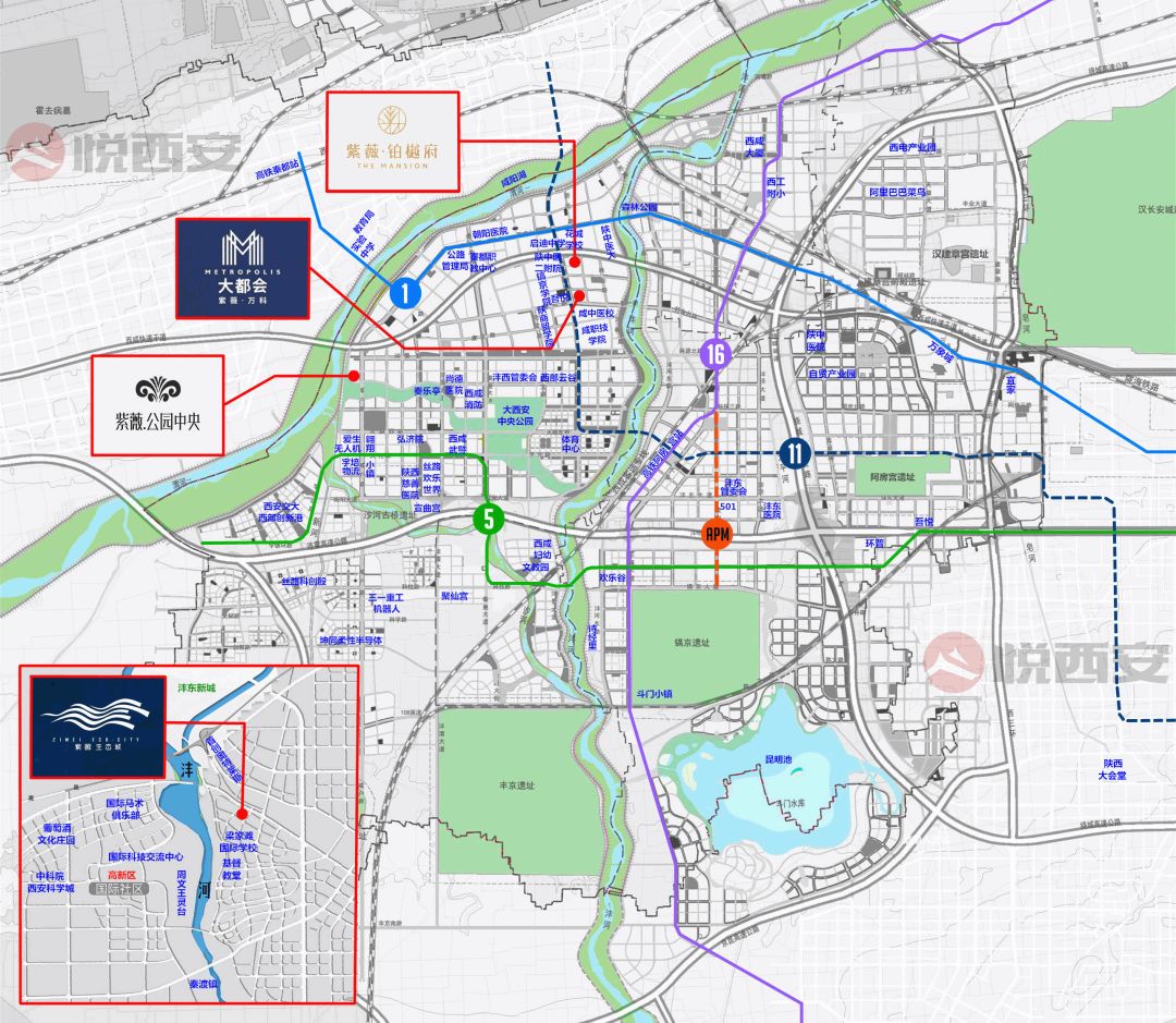 西安水流路线路规划图图片