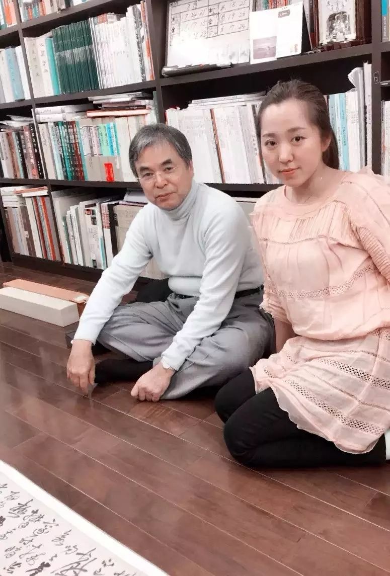 拜访日本书法家高木圣雨教授有了多年的日本访学经历又在东京成家置业