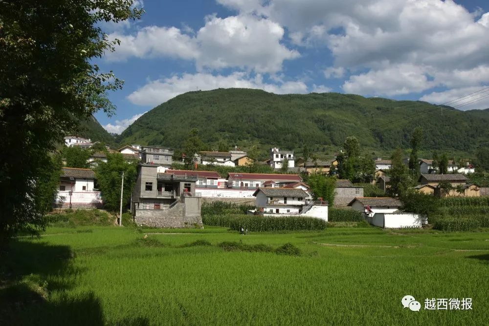 走进越西县大屯乡华阳村,一幢幢崭新的彝家新寨住房映入眼帘,条条水泥