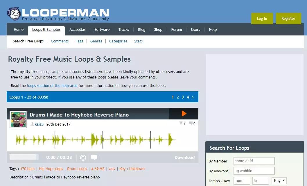 Looperman 音效社区-音效声音-优秀新媒体导航-媒帮派