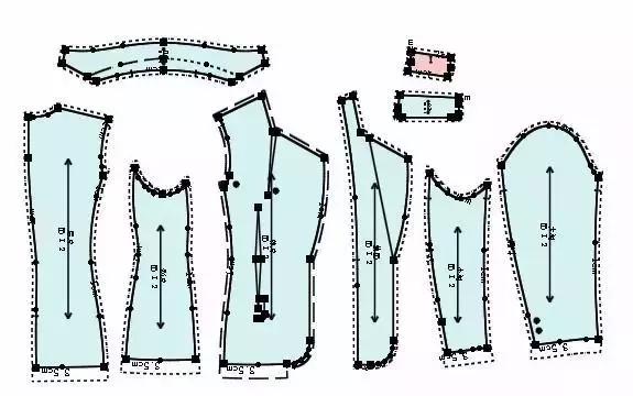 三开身女西装的制版教程