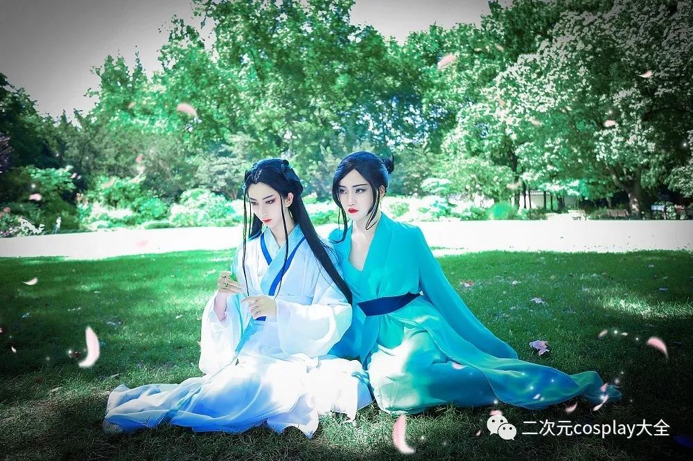 《白蛇緣起》白蛇&青蛇cos,甜甜的古風姐妹情,太有愛了吧