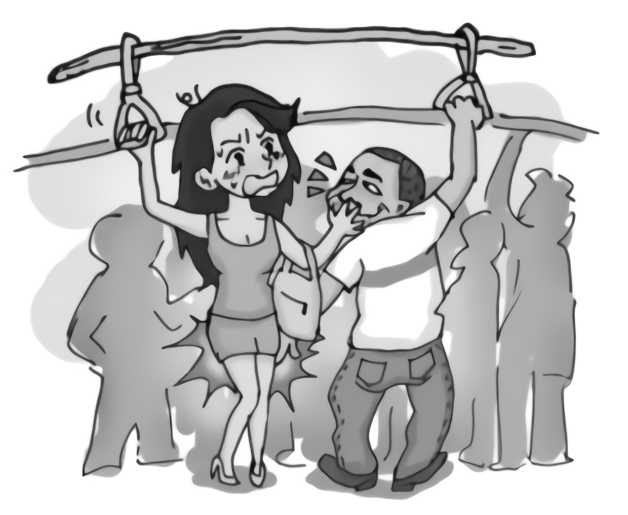 原创公交地铁遭遇"咸猪手"怎么办?日本推出防狼印章