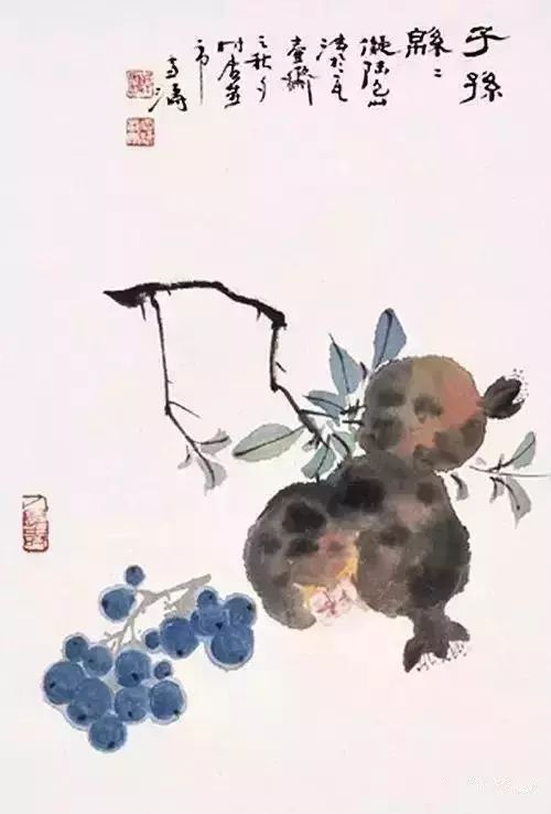 王雪涛的国画蔬果,生趣盎然