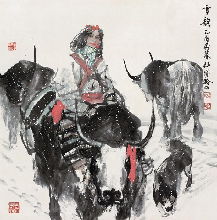 浑厚华滋畅快洒脱杜滋龄人物画作品精选