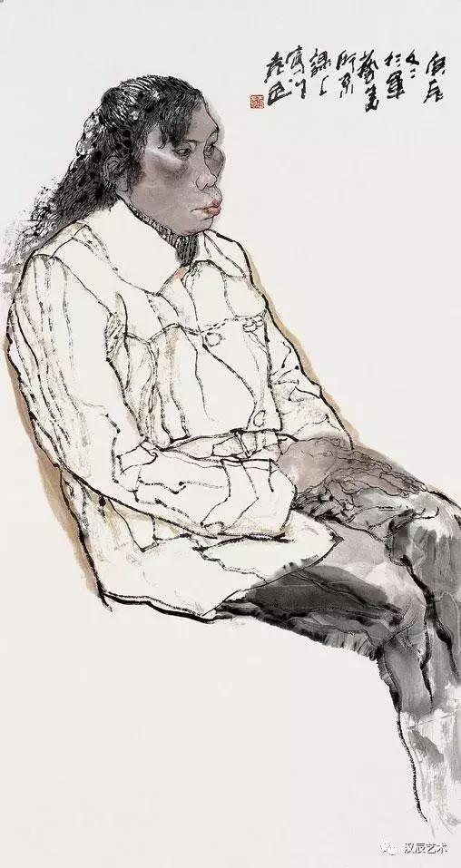 汉辰艺术国画赏析袁武水墨人物写生关键步骤讲述