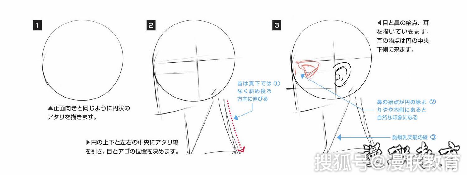 教程零基础画漫画人物脸部绘画基础篇专业漫画培训班