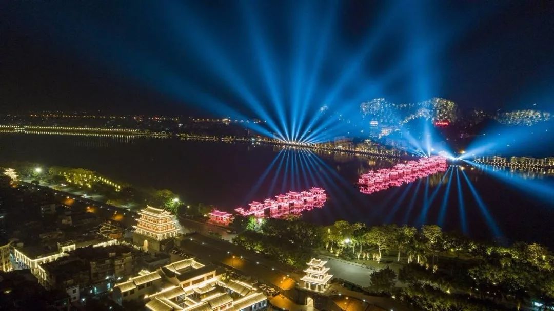 潮州灯光秀2021图片