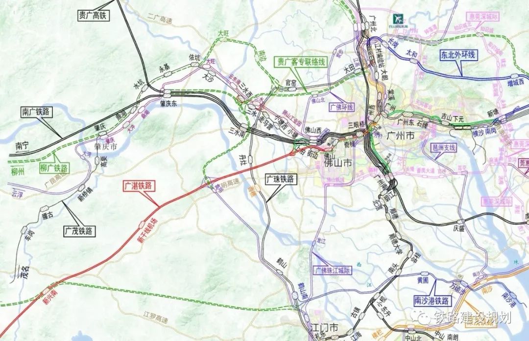 广湛高铁吴川段线路图图片