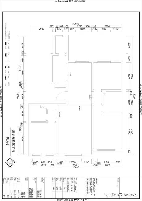 學員作業室內設計全案設計第一階段cad作業