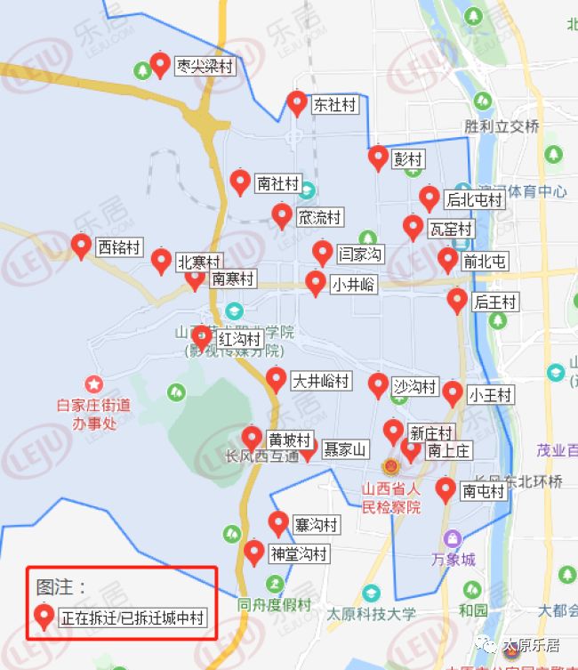 万柏林区行政区划地图图片