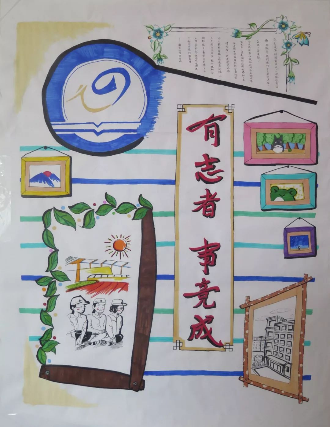 军训画报大画军训致我们即将结束的高中军训