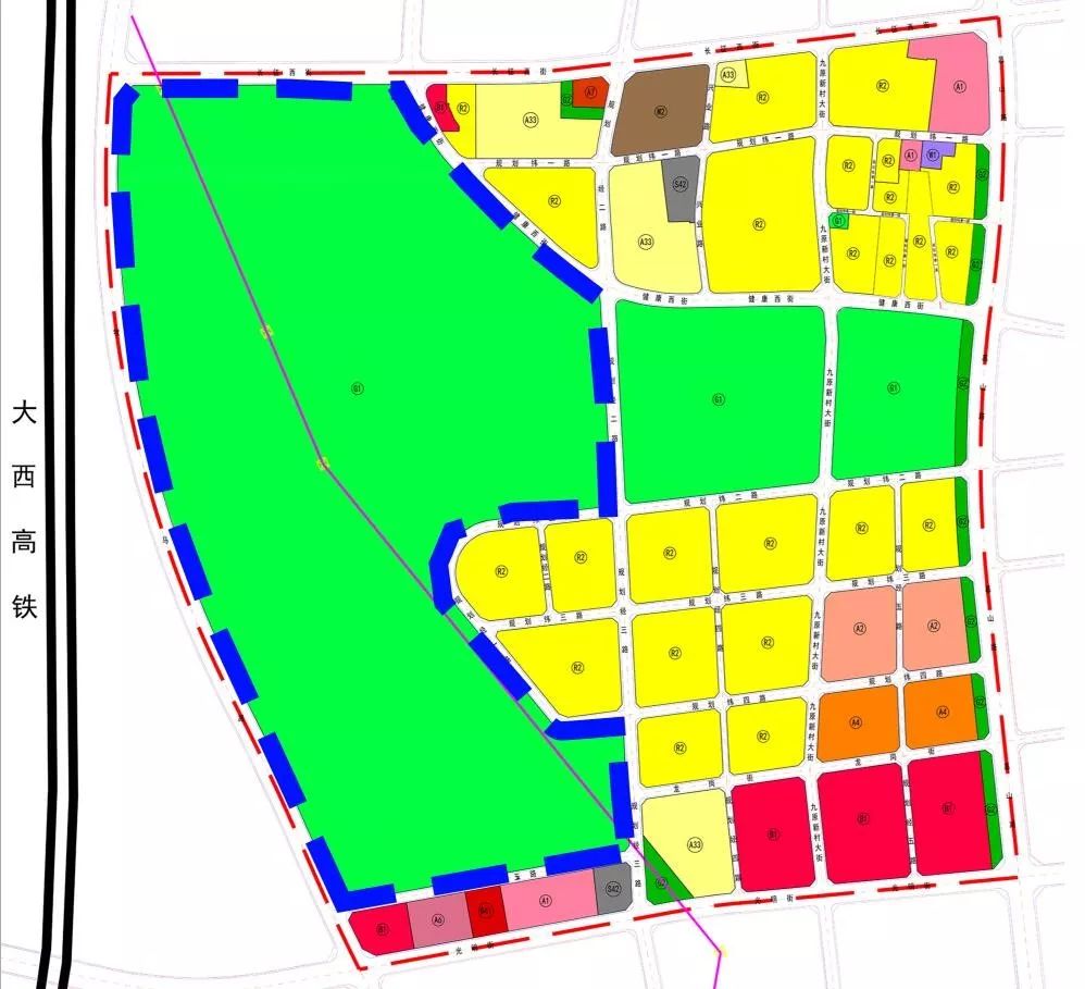 忻州2021年城市规划图图片