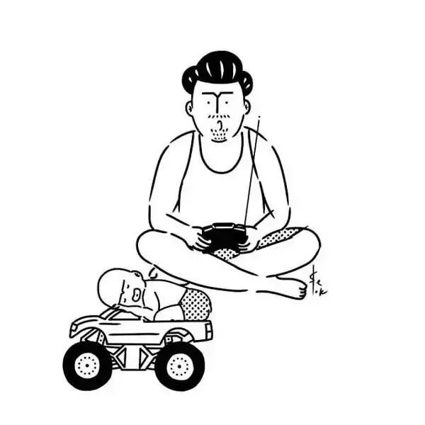 笑skr人了奶爸简直是带娃界的泥石流