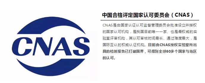 权威认证丨歌拉瑞检测中心获国家cnas实验室认可