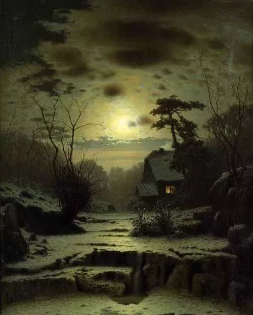 这画中的月光美得醉人