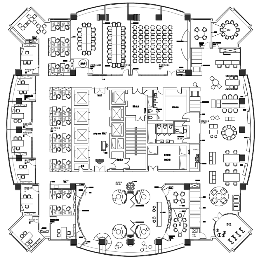 协力律师事务所上海办公总部装修设计1400㎡整层