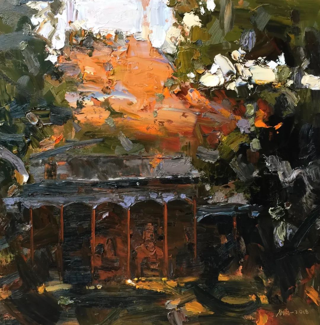 写生啦色彩的遐想刘南一作品欣赏