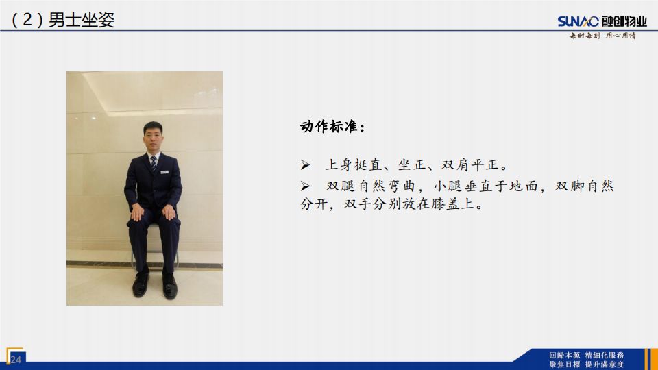 4, 女士基本动作(1)女士站姿(2)女士坐姿(3)女士走姿(4)引导手势(5)