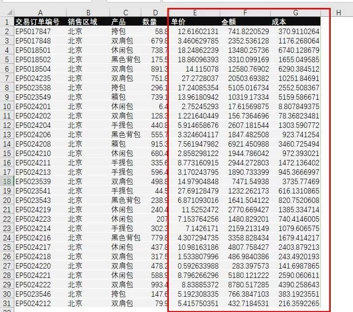 领导看的头晕乱如麻的excel表格3秒搞定