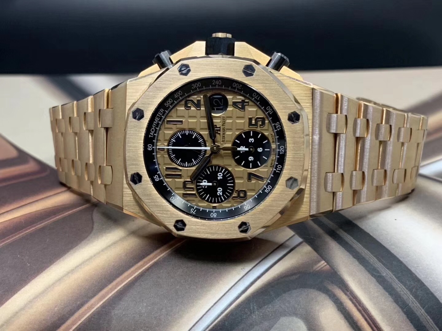 爱彼 ap 皇家橡树 离岸 26470 玫瑰金全金款运动计时自动机械表 现货