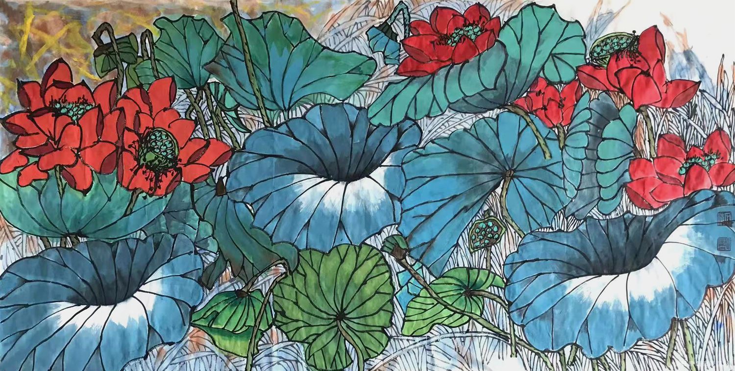 我为祖国绘画作品