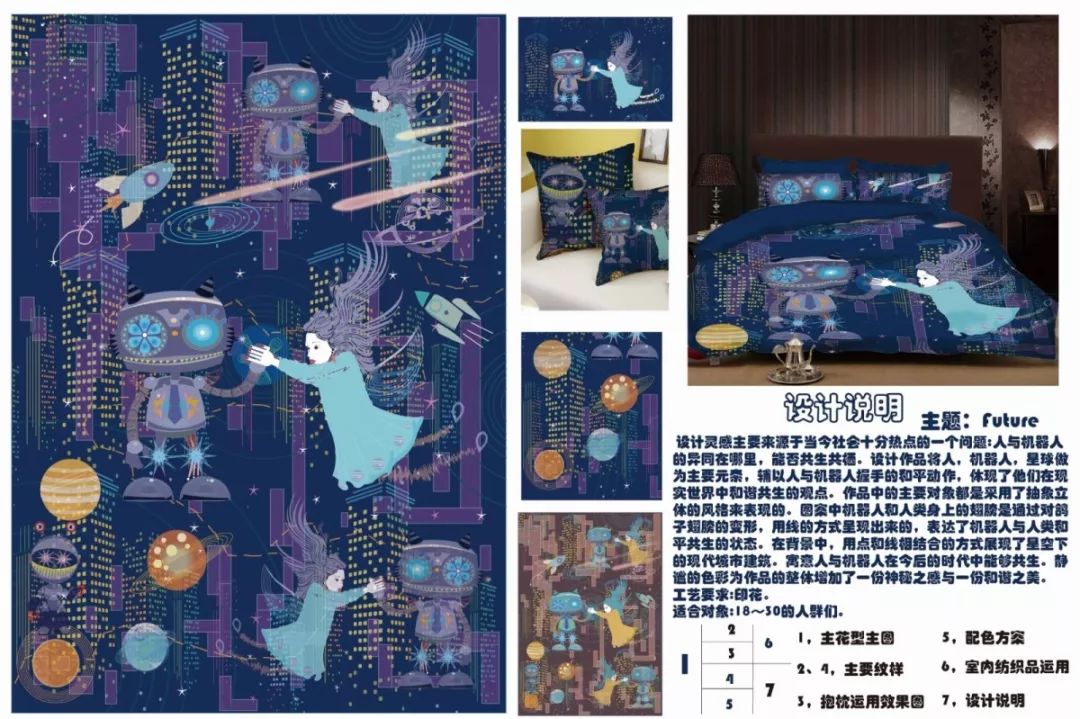 我校服装学院产品设计专业在"明远杯·国际家居纺织品创意大赛"中勇创