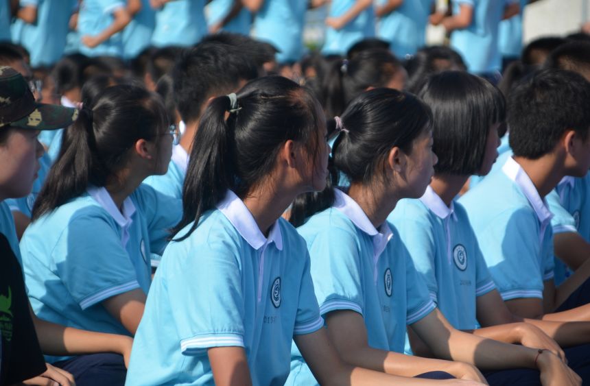 恭城中学2019年高一新生入学军训圆满结营